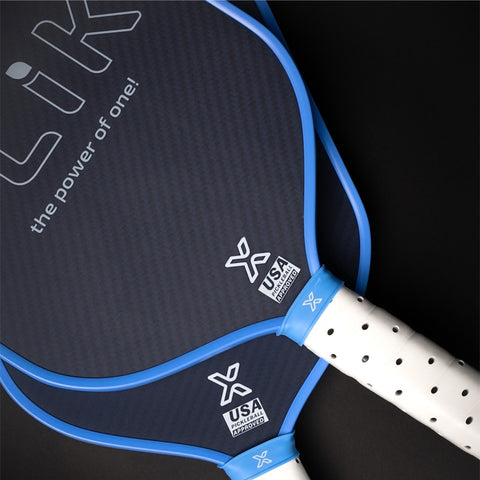 FLIK USAP and FLIK approved stamps on pickleball paddles