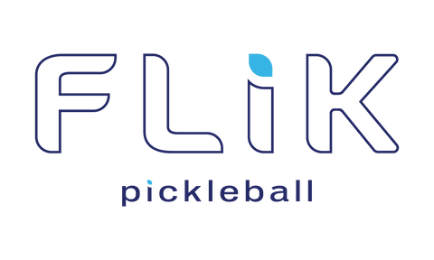 FLiK Pickleball outline in blue