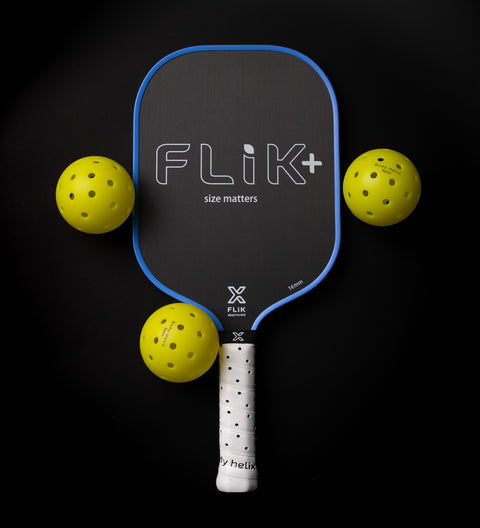FLiK+ Pickleball Paddle with balls