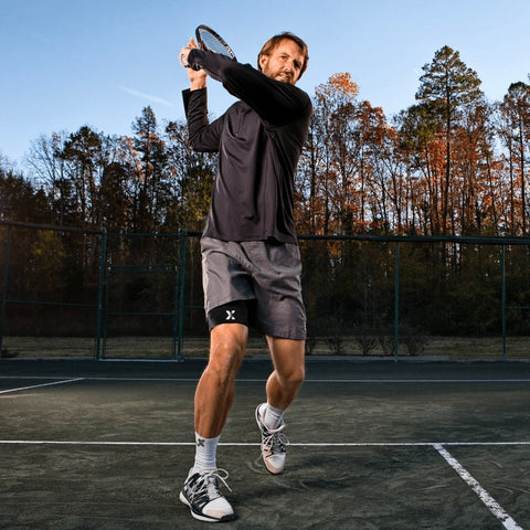 Thigh Compression Sleeve Keeps A Senior Athlete Active