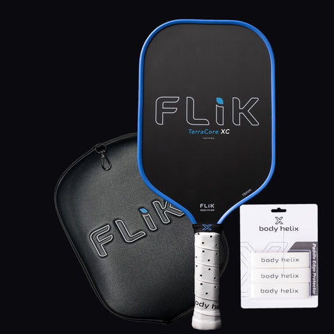 FLIK Terracore XC Best Pickleball Paddle: Spin & Control | body helix