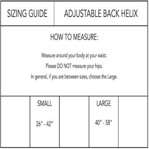 Adjustable Back Helix