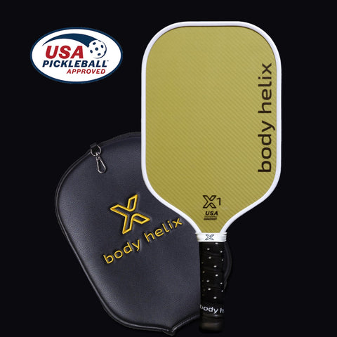 X1 Kevlar Pickleball Paddle Elongated Full Kevlar Face | body helix