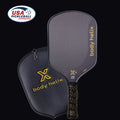 X4 Pickleball paddle with cover and 'body helix' branding on a black background, featuring USA Pickleball approval logo.