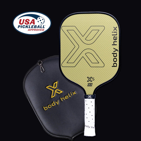 X5 Kevlar Best Pickleball Paddle: Spin & Control | body helix